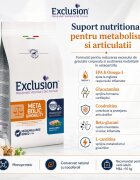 EXCLUSION Monoprotein VD Metabolic&Mobility Medium/Large M-XL Porc și Fibre dietă veterinară hrană uscată câini obezitate sistem articular 12kg