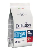 EXCLUSION Monoprotein VD Mobility Medium & Large M-XL Porc și Orez dietă veterinară hrană uscată câini sistem articular 12kg