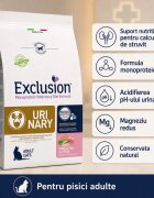 EXCLUSION Monoprotein VD Urinary Porc și Mazăre dietă veterinară hrană uscată pisici sistem urinar 1.5kg
