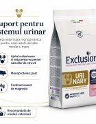 EXCLUSION Monoprotein Veterinary Diet Formula Urinary M-XL Porc dietă veterinară hrană uscată monoproteică câini sistem urinar 12kg