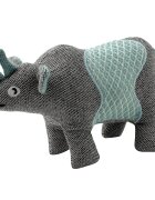 FARM COMPANY Rinocer Negru WWF Jucărie pentru caini din materiale reciclate 22 x 6 x 12 cm