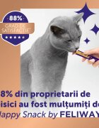 FELIWAY Happy Snack Pui plic recompense funcționale pisici sistem nervos & calmante (topping) 15g x 6buc