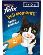 FELIX Deli Moments Pui plic recompense pisici (piure) 10g x 4buc