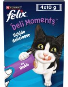FELIX Deli Moments Rață plic recompense pisici (piure) 10g x 4buc