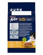 FELIX Doubly Delicious Pui și Curcan hrană uscată pisici 1.4kg