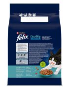 FELIX Doubly Delicious Somon și Pește hrană uscată pisici 3kg