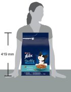 FELIX Doubly Delicious Somon și Pește hrană uscată pisici 3kg