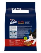 FELIX Doubly Delicious Vită și Pui hrană uscată pisici 3kg