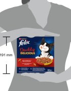 FELIX Doubly Delicious Vită și Pui hrană uscată pisici 800g