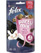 FELIX Party Mix Picnic Mix cu Pui Brânză și Curcan punguță recompense pisici 60g