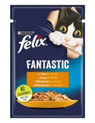 FELIX PURINA Fantastic Pui hrană umedă pisici (în aspic) PURINA Fantastic Pui plic hrană umedă pisici (în aspic) 85g