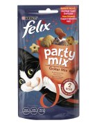 FELIX PURINA Party Mix Mixed Grill recompense pisici Vită Pui și Somon 60g