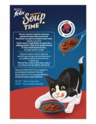 FELIX Soup Farm Selection cu Vită Pui și Miel plic hrană umedă pisici (în supă) multipack 48g x 6buc