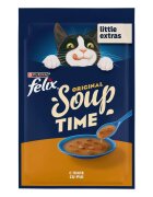 FELIX Soup Pui plic hrană umedă pisici (în supă) 48g