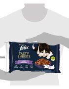 FELIX Tasty-Shreds Selecție mixtă cu Vită Pui Somon și Ton plic hrană umedă pisici (în sos) multipack 80g x 4buc
