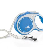 Flexi Comfort lesă bandă retractabilă câini nylon albastru L(50kg 8m)