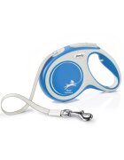 Flexi Comfort lesă bandă retractabilă câini nylon albastru M(25kg 5m)