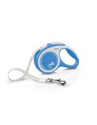Flexi Comfort lesă bandă retractabilă câini nylon albastru XS(12kg 3m)