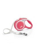 Flexi Comfort lesă bandă retractabilă câini nylon roșu XS(12kg 3m)