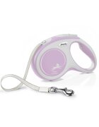 Flexi Comfort lesă bandă retractabilă câini nylon roz M(25kg 5m)