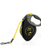 Flexi Giant lesă bandă retractabilă dresaj câini reflectorizant nylon neon L(50kg 8m)