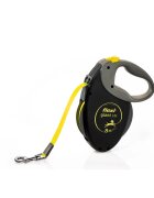 Flexi Giant lesă bandă retractabilă dresaj câini reflectorizant nylon neon M(25kg 8m)