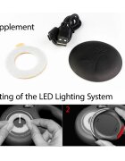 Flexi LED Lighting System accesoriu iluminat câini plastic negru S-L