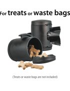 Flexi Multi Box recompense & pungi igienice accesoriu stocare câini plastic negru S-L