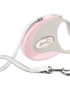 Flexi Style lesă retractabilă câini nylon roz S(12kg 3m)