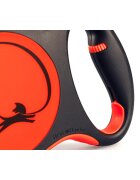 Flexi Xtreme lesă bandă retractabilă câini nylon portocaliu L(55kg 8m)