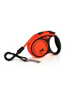 Flexi Xtreme lesă bandă retractabilă câini nylon portocaliu XS(15kg 3m)