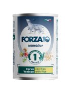 FORZA10 Monodiet XS-XL Căprioară și Orez dietă veterinară conservă hrană umedă monoproteică câini alergii (pate) 400g