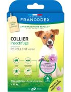 Francodex deparazitare externă naturală câini zgardă repelentă deparazitare externă naturală câini junior & adult XS-S(<10kg) zgardă repelentă 35 cm gri 1buc