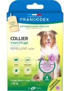 Francodex deparazitare externă naturală câini zgardă repelentă deparazitare externă naturală câini L-XL(>20kg) zgardă repelentă 75 cm gri 1buc