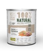 FRESH FARM Coarse XS-XL Rață și Quinoa conservă hrană umedă fără cereale câini (pate) 800g