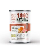 FRESH FARM Coarse XS-XL Vită și dovleac conservă hrană umedă fără cereale câini (pate) 400g