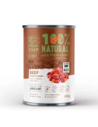 FRESH FARM Goulash XS-XL Vită conservă hrană umedă fără cereale câini (în supă) 400g