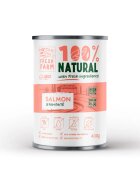 FRESH FARM Smooth XS-XL Pește și Somon conservă hrană umedă câini (pate) 400g