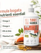FRESH FARM Ulei de Somon supliment piele & blană sistem cardio-vascular câini ulei Ulei de Somon XS-XL supliment piele & blană sistem cardio-vascular câini și pisici flacon 250ml ulei