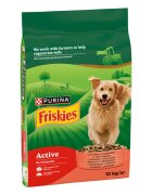 Friskies Active XS-XL Vită hrană uscată câini 10kg