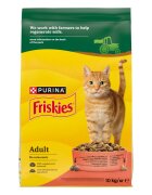 Friskies Adult Vită și Pui hrană uscată pisici 10kg