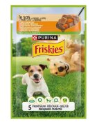 Friskies Adult XS-XL Pui și Morcov plic hrană umedă câini (în sos) 85g