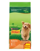Friskies Balance XS-XL Pui și Legume hrană uscată câini 10kg+5kg GRATUIT