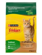 Friskies Indoor Pui și Legume hrană uscată pisici 10kg