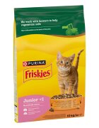 Friskies Junior Pui și Curcan hrană uscată pisici junior 10kg