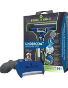 Furminator perie câini păr lung anti-năpârlire metal L perie câini păr lung anti-năpârlire metal