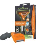 Furminator perie câini păr lung anti-năpârlire metal M perie câini păr lung anti-năpârlire metal