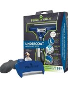 Furminator perie câini păr scurt anti-năpârlire metal L perie câini păr scurt anti-năpârlire metal