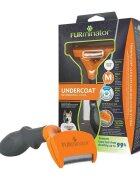 Furminator perie câini păr scurt anti-năpârlire metal M perie câini păr scurt anti-năpârlire metal