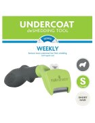 Furminator perie câini păr scurt anti-năpârlire metal XS-S perie câini păr scurt anti-năpârlire metal